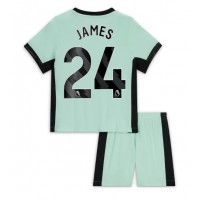 Fotbalové Dres Chelsea Reece James #24 Dětské Alternativní 2023-24 Krátký Rukáv (+ trenýrky)